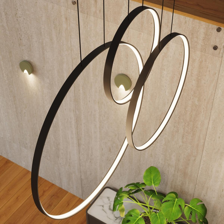 Lampa wisząca RIO 3 55/78/110 czarna LED 3000K (TH.540) - Thoro Lighting