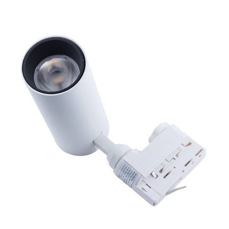 Reflektor szynowy biały 3-fazowy Posh Cree COB 12W 4000K CRI90+ 36° (Abigali-RSL3B12NW-36)