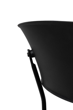 Krzesło JETT czarne - polipropylen, metal (PC-161) - King Home