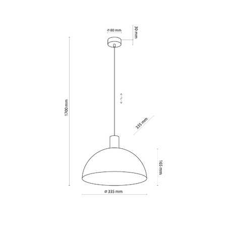 OSLO SABIA LAMPA WISZACA 1XE27 (11010) - TK Lighting