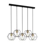 Lampa Wisząca Aina (PND-74889-5-BK) - Italux