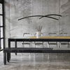 LED PENDANT LIGHT 45W 3000K  ALUMINUM &ACRYLIC BLACK (20130 Zambelis) - Zambelis