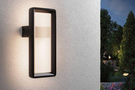 Oprawa elewacyjna REANA LED 6W IHF 3000K 260lm IP44 230V antracyt / metal (PL93109) - PAULMANN