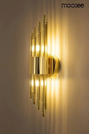 MOOSEE lampa ścienna AMADEO złota (MSE010400196) - Moosee