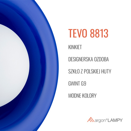 Szklany kinkiet TEVO (8813) - Argon