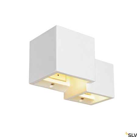PLASTRA WL CUBES, wewnętrzna oprawa ścienna natynkowa, QT14, biała (1004733) - SLV
