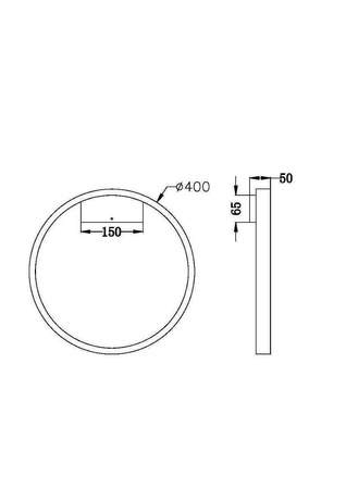 Kinkiet RIM Ø40 czarny (MOD058WL-L25B3K) - Maytoni