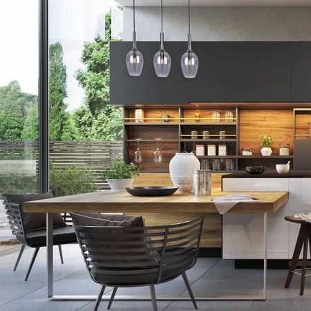 Lampa wisząca LUGANO SMOKED 3 (ML8814) - Milagro
