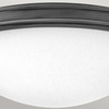 Średni plafon Collier - 3 źródła światła - Zgaszona czerń (HK-COLLIER-F-M-BX) - Elstead Lighting