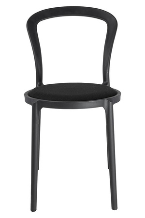 Krzesło SLIM czarne - polipropylen,  tkanina (PP-134A.BLACK) - King Home