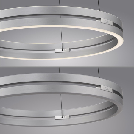 PURE E-LOOP LAMPA WISZĄCA ALUMINIUM (2550-95) - Paul Neuhaus