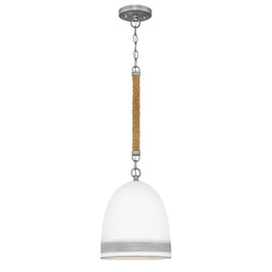 Lampa wisząca Nash - 1 źródło światła - Antyczny nikiel (HK-NASH-P-AN) - Elstead Lighting