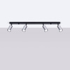 Plafon WINX 4L czarny/chrom (SL.1371) - Sollux Lighting