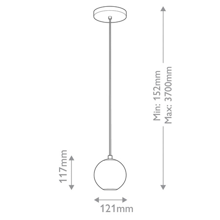 Mała lampa wisząca LED Marni - Naturalny mosiądz (QN-MARNI-1P-NBR) - Quintiesse