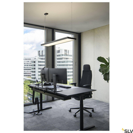 Ściemnialna lampa wisząca WORKLIGHT PRO 120 DALI, Touch, czarna (1007468) - SLV