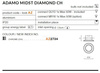 Lampa wpuszczana ADAMO MIDST DIAMOND chrome (AZ2734) - AZZARDO