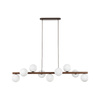 Lampa wisząca ESTERA WOOD ORZECH 9 PŁ (10273) - TK Lighting