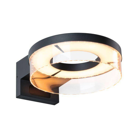 Oprawa elewacyjna CAPERA LED SH Zigbee12,5W 800lm 2200K-3000K czujnik ruchu i zmierzchu IP44 230V antracyt / aluminium (PL93113) - PAULMANN