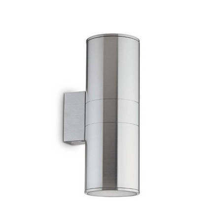 Kinkiet zewnętrzny GUN AP2 BIG kol. srebrny (033020) Ideal Lux