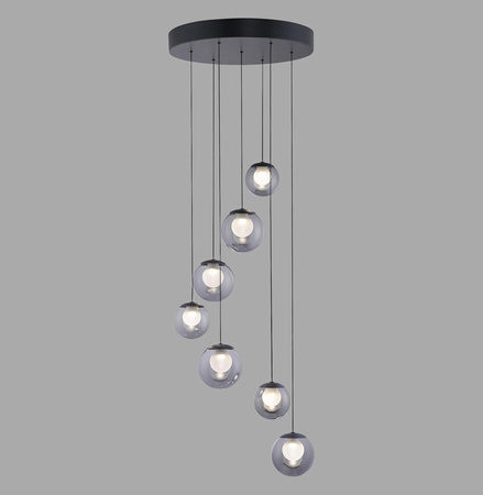 Kaskadowa lampa na pilota, z regulacją światła i wysokości SZARA (2587-15) - Paul Neuhaus