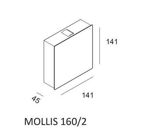 Kinkiet MOLLIS 160/2 (616002102) - Elkim Lighting