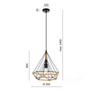 Lampa wisząca BOHO VIENNA 1xE27 Kobi Design (002168KOB) - KOBI LIGHT