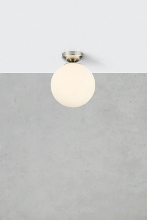 STINTINO Ceiling 1L White/Satin Nickel IP44 (109024) Markslojd