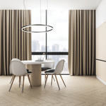 84W LED PENDANT LIGHT 84W 3000K  ALUMINUM & ACRYLIC 3000K DIMMABLE DOWN LIGHT BLACK (20264 Zambelis) - Zambelis