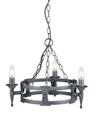 Żyrandol Saxon (SAX3-BLK-SIL) - Elstead Lighting