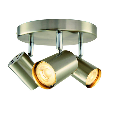 Lampa sufitowa Arezzo 3lt round satin 7W (73688) - Saxby