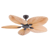 PENDANT FAN COFFEE PALM LEAF WITHOUT LAMP (19139 Zambelis) - Zambelis