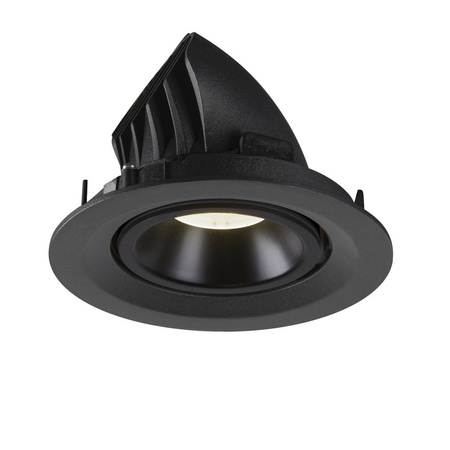 NUMINOS® GIMBLE M, oprawa sufitowa wpuszczana czarna 4000 K 55° (1005963) - SLV