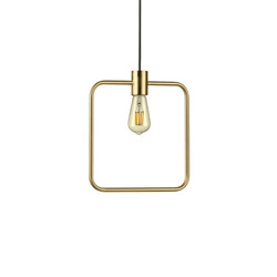 Lampa wisząca ABC Mosiądz (ABC_SP1_SQUARE) - Ideal Lux
