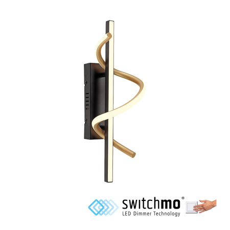 EMANDA KINKIET MOSIĄDZ/CZARNY (19111-68) - Paul Neuhaus