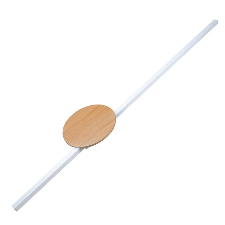 Kinkiet JAVA II biały-drewno 1 PŁ (1440) - TK Lighting
