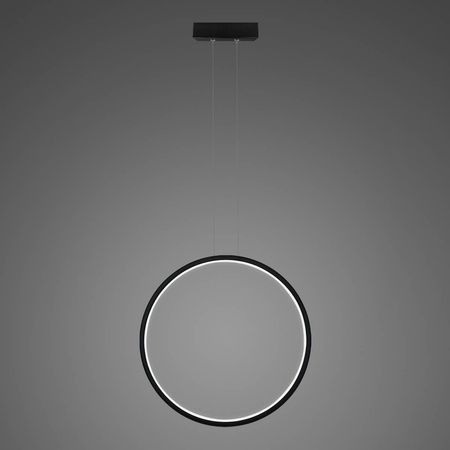 Lampa wisząca Ledowe okręgi No.1 X Φ60cm in 3k 32W czarny Altavola Design (LA073/X_60_in_3k_32W_black) - ALTAVOLA DESIGN