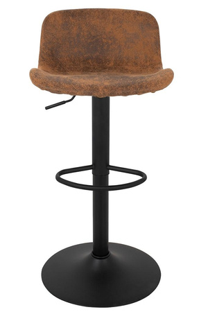 Krzesło barowe STOR PU regulowane  brązowe (KH010100942) - King Home