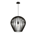 Lampa wisząca Bala - Czarna sklejka (460 mm)   (5019) - Amplex