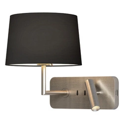 Lampka do Czytania Side by Side Grande USB Matowy Nikiel (1406014) - Astro Lighting