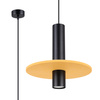 Lampa wisząca PELTA 1 czarna/żółta (SL.1883) - Sollux Lighting