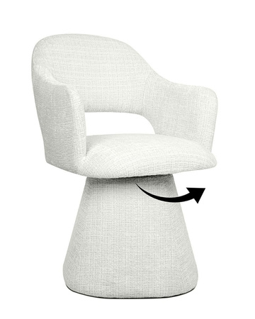 MaMaison krzesło obrotowe VERONA białe (MM1501100297) - MaMaison