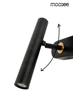 MOOSEE lampa ścienna BOY TUBE L czarna (MSE1501100482) - Moosee