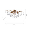 Lampa sufitowa ICICLE 60 cm (8090-11) - Paul Neuhaus