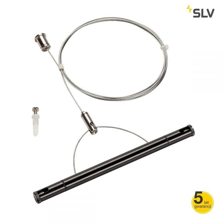 Tenseo, podwieszenie druciane, kolor czarny (1002697) - SLV