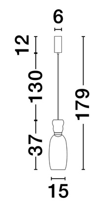 Lampa wisząca wewnętrzna PERENE (LE44465) - Luces Exclusivas