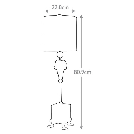 Lampa stołowa Pompadour X (FB-POMPADOURX-TL) - Elstead Lighting