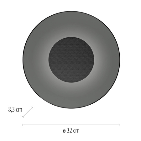 Ściemnialny kinkiet PURE MOON SZARY (9594-15) - Paul Neuhaus