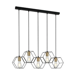 Lampa Wisząca Aina (PND-74889-5-BK) - Italux