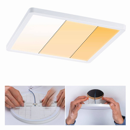 Plafoniera VariFit AREO LED DIM 16W 1400lm 2000-4000K 230x230mm IP44 230V biały matowy / tworzywo sztuczne (PL92994) - PAULMANN