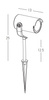 OUTDOOR SPIKE LIGHT LED 12W GRAPHITE (E285 Zambelis) - Zambelis